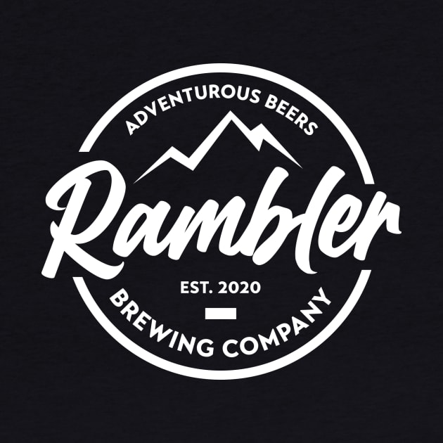 Rambler Brewing Company logo tee - dark by RamblerBrewingCompany